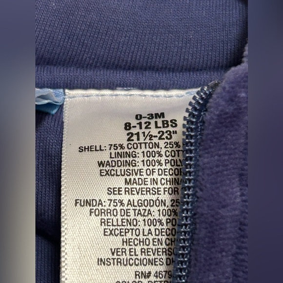 Brand New Winnie the Pooh Infant Disney 0-3 months Tigger jumpsuit winter velour - Picture 6 of 9